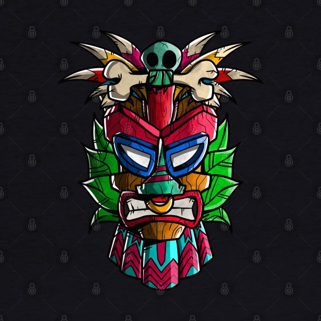 TIKI  MASK cartoon by A Comic Wizard